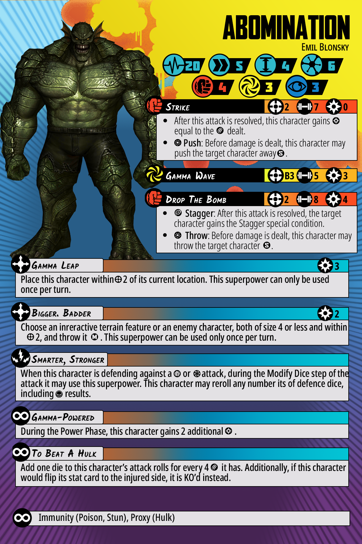 Character Cards, Mcp. Crisis Protocol, Proxy Abomination (Proxy for